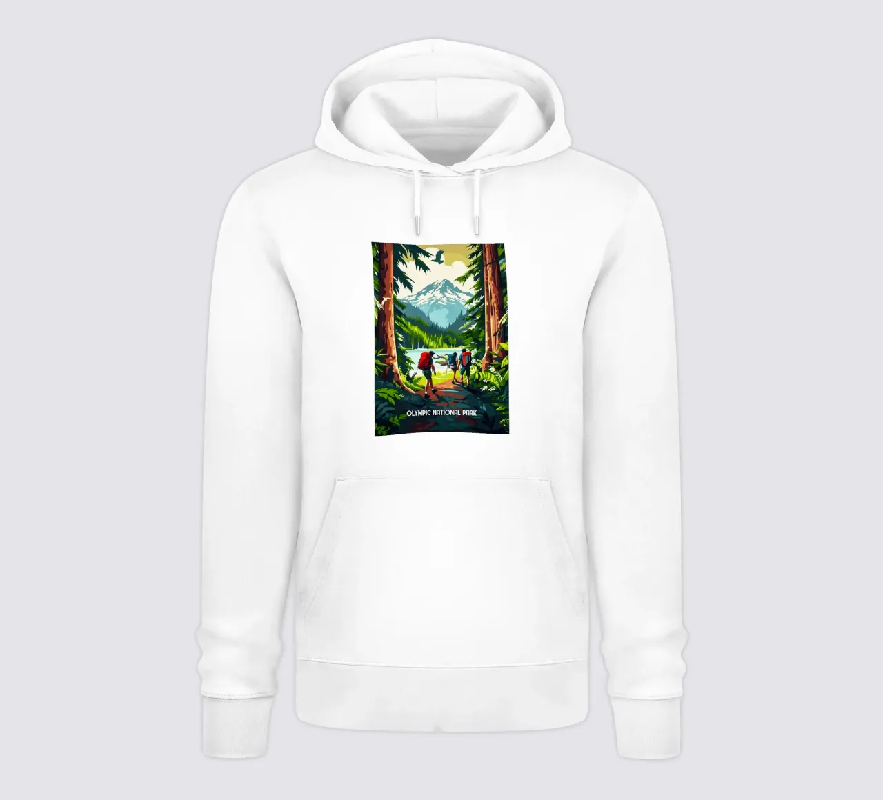 Olympic National Park felpa con cappuccio da Travelstudio