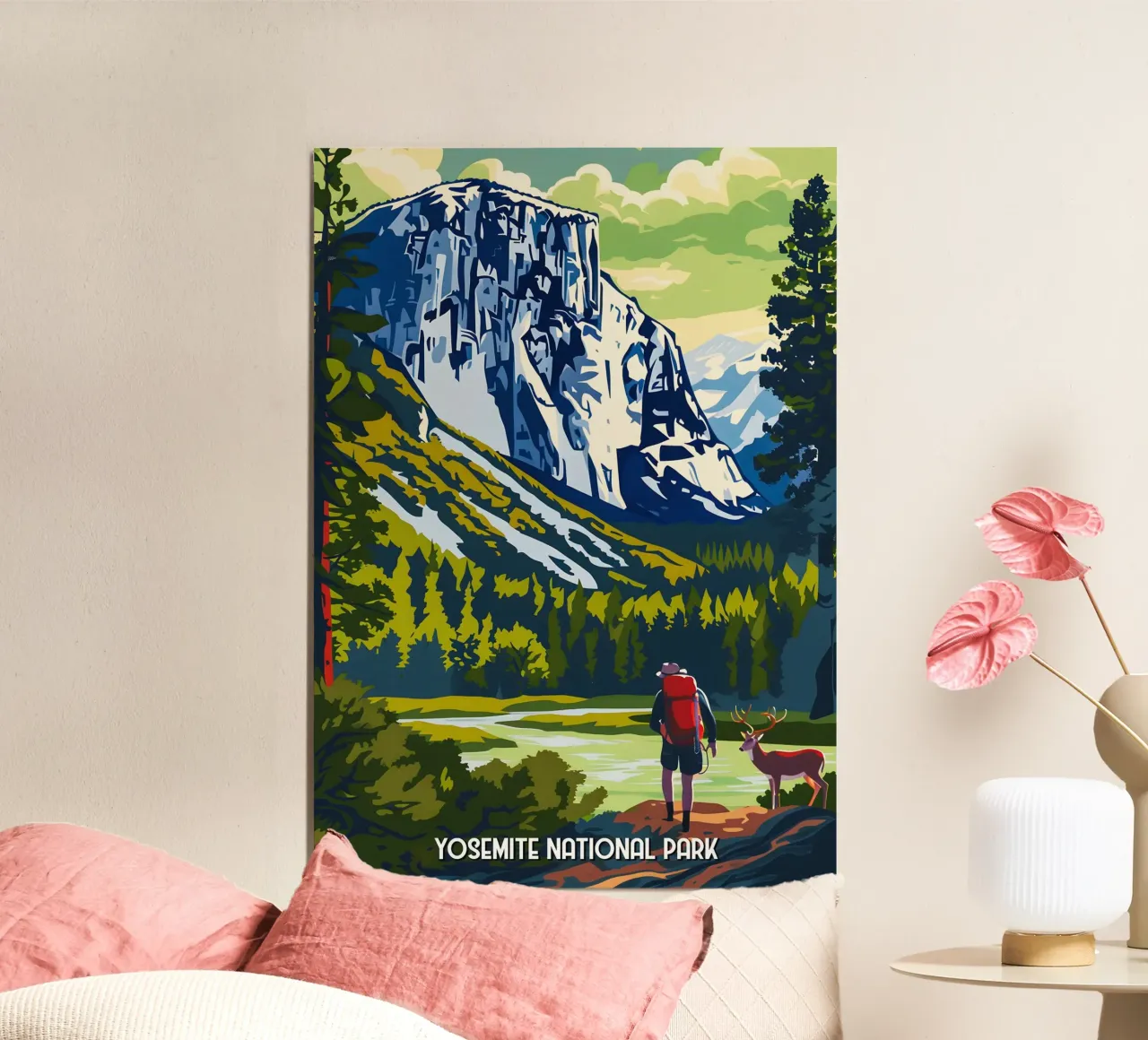 Yosemite National Park poster con telaio in alluminio da Travelstudio