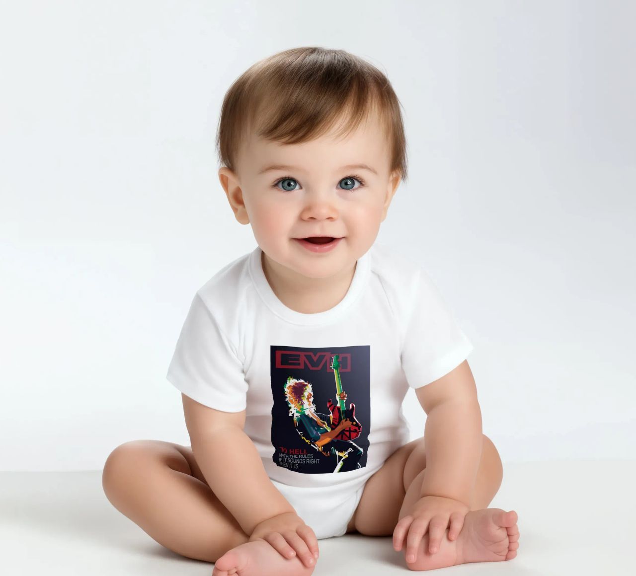 To hell with the rules, if it sounds right then it is. short-sleeve baby romper by Alkahfsmart