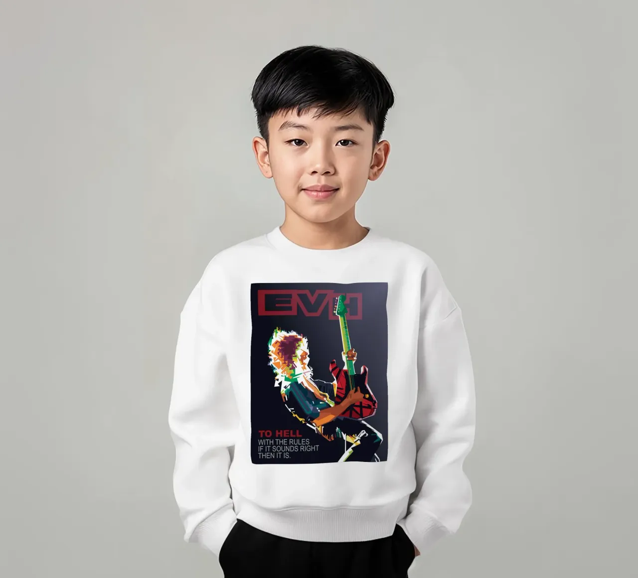 To hell with the rules, if it sounds right then it is. kids sweatshirt by Alkahfsmart