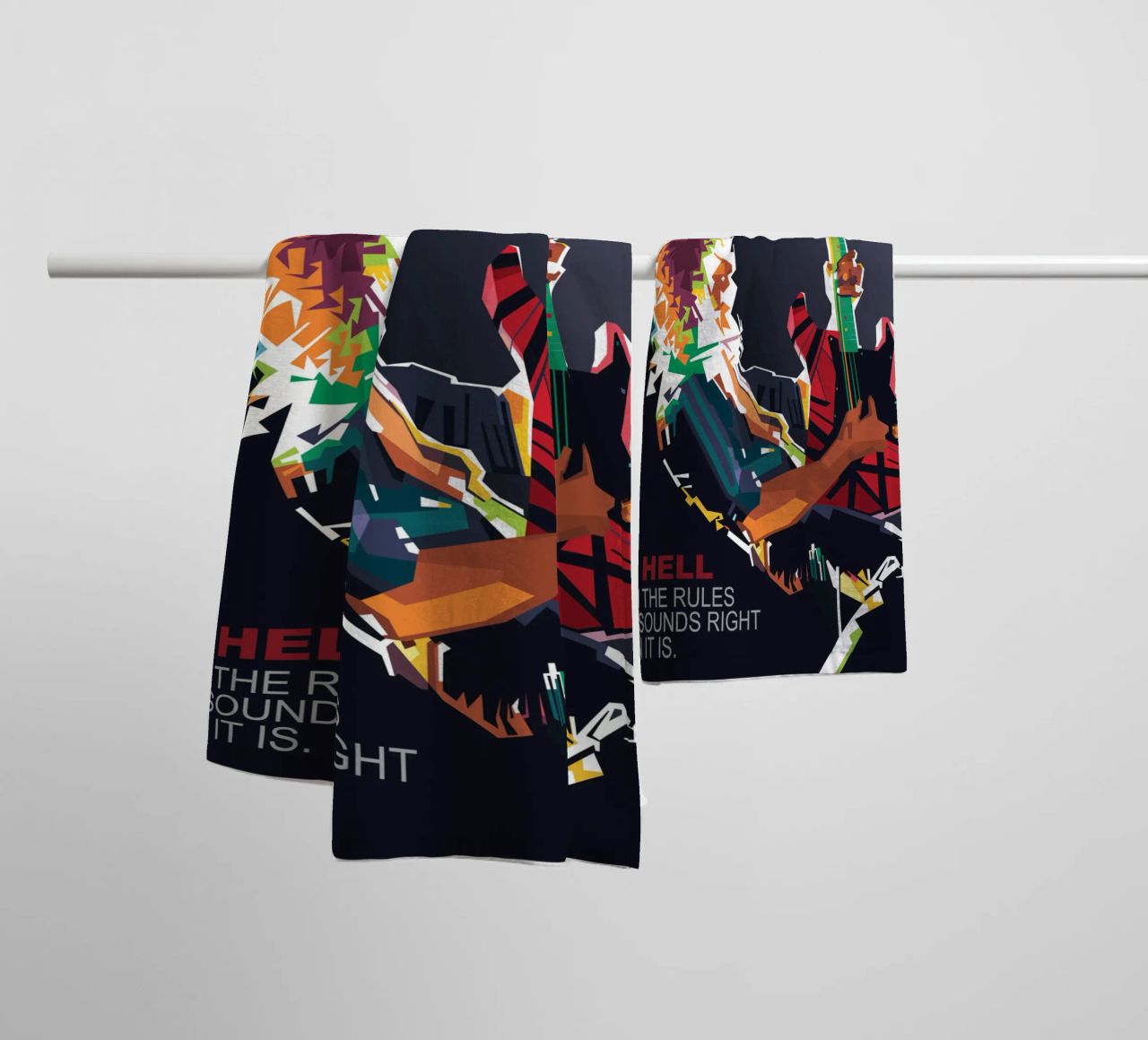 To hell with the rules, if it sounds right then it is. towel by Alkahfsmart