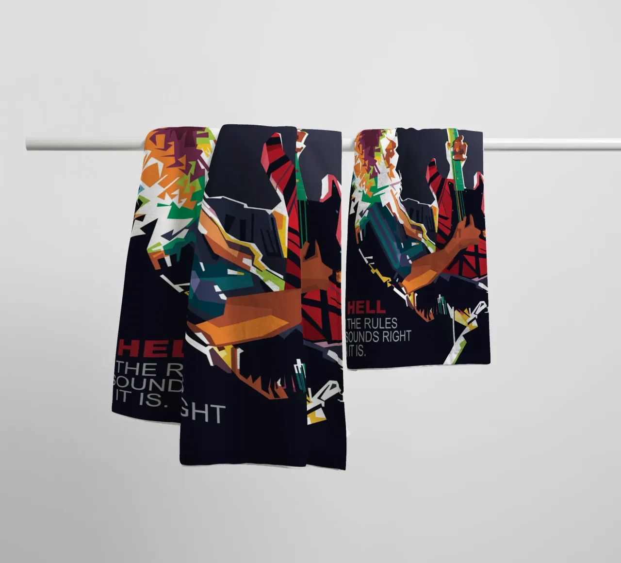 To hell with the rules, if it sounds right then it is. towel by Alkahfsmart