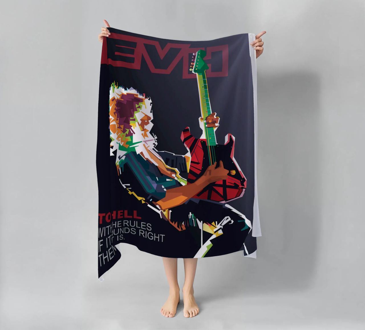To hell with the rules, if it sounds right then it is. beach towel by Alkahfsmart