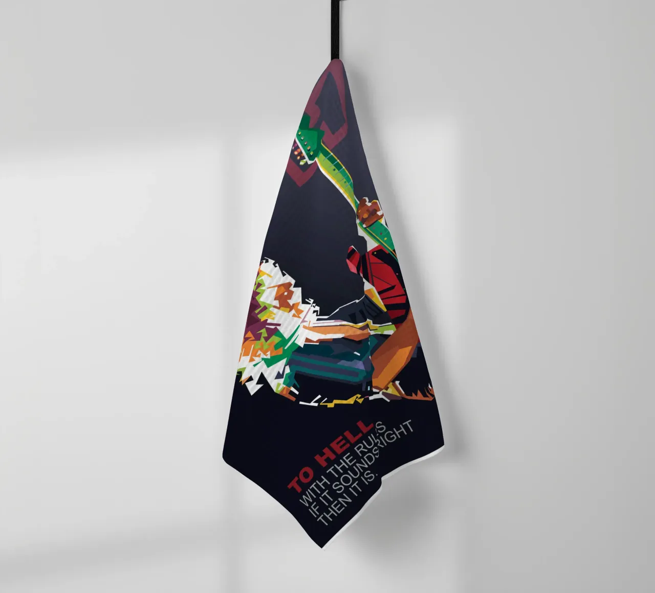 To hell with the rules, if it sounds right then it is. tea towel by Alkahfsmart