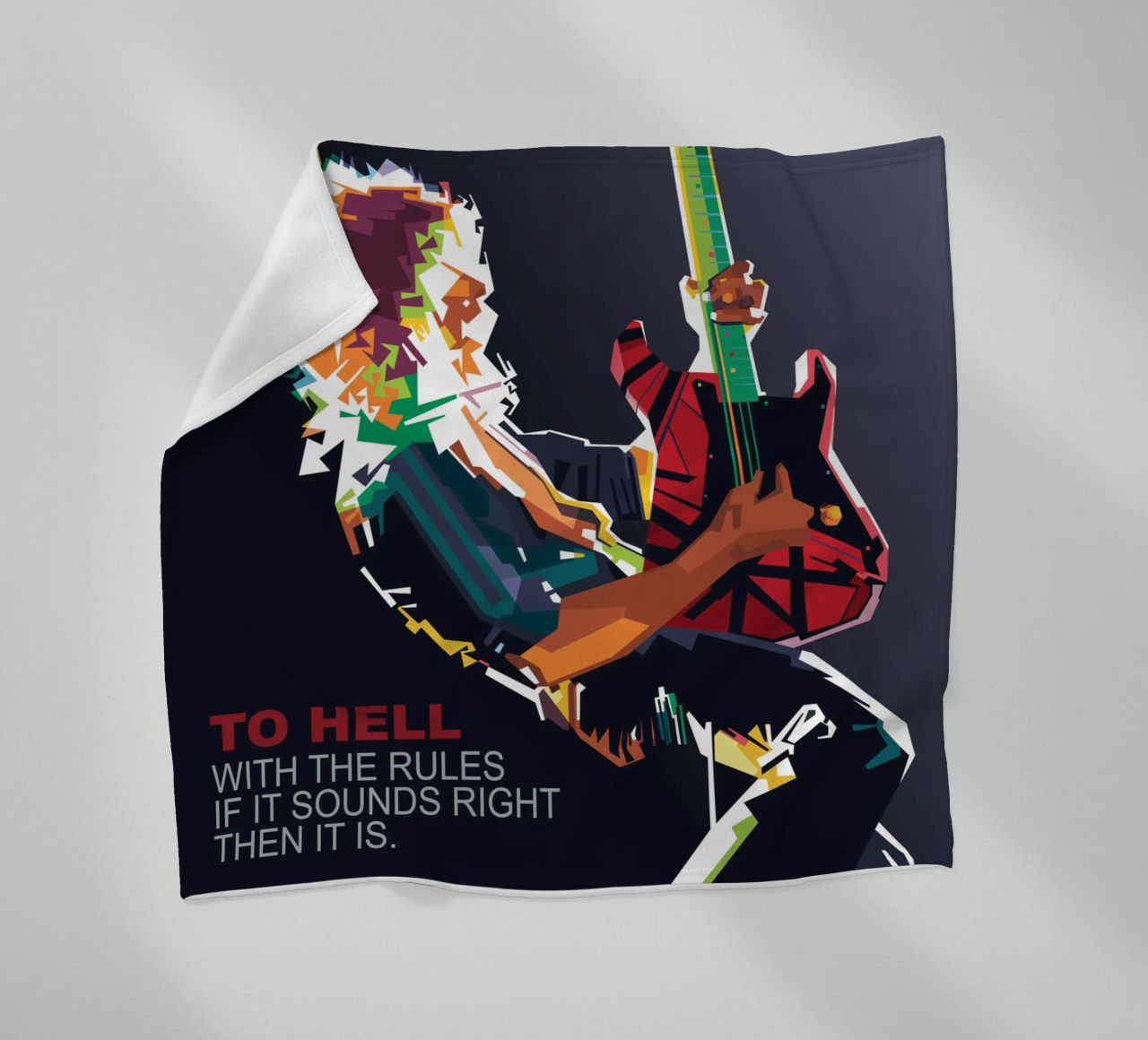 To hell with the rules, if it sounds right then it is. fleece blanket by Alkahfsmart