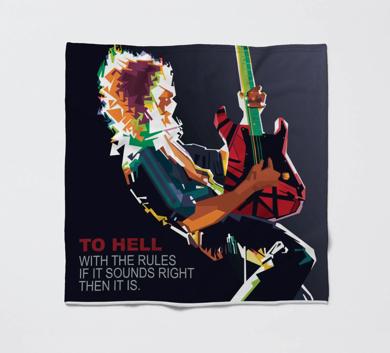 To hell with the rules, if it sounds right then it is. fleece blanket by Alkahfsmart