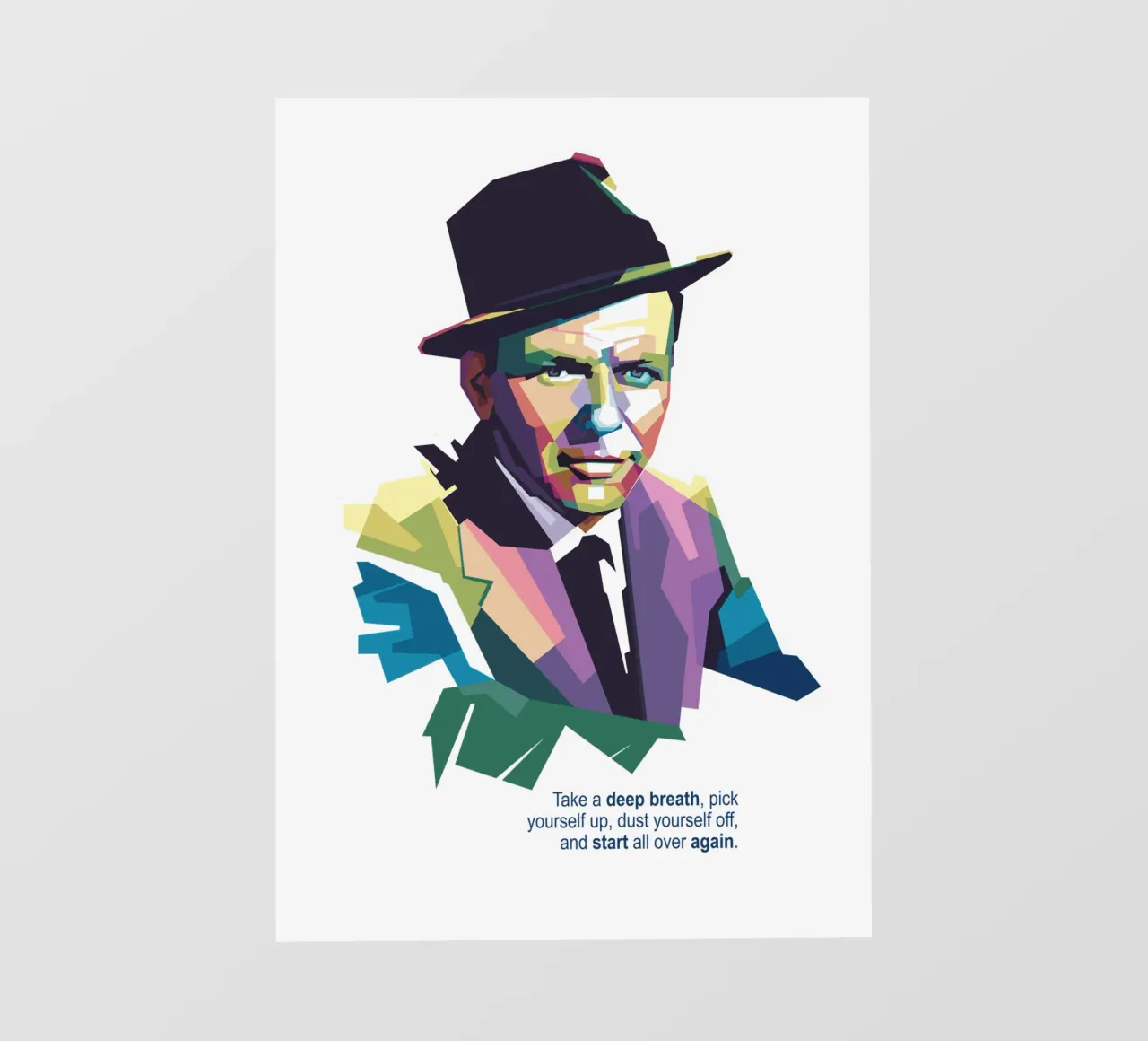 Frank Sinatra Quotes pellicola backlit da Alkahfsmart
