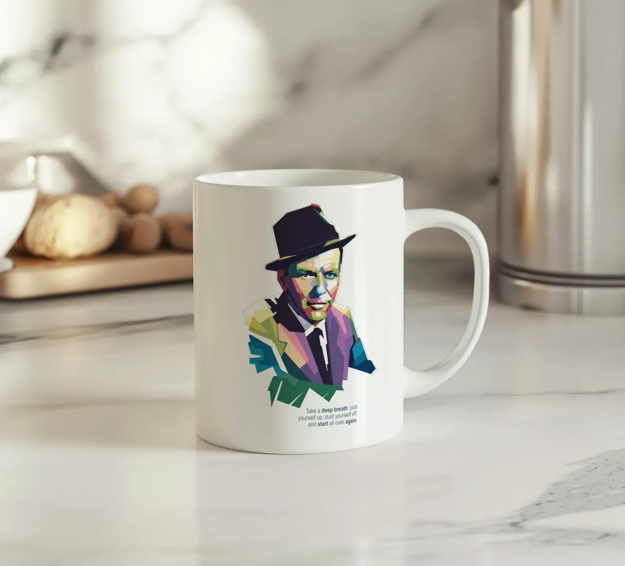 Frank Sinatra Quotes tazza in ceramica da Alkahfsmart