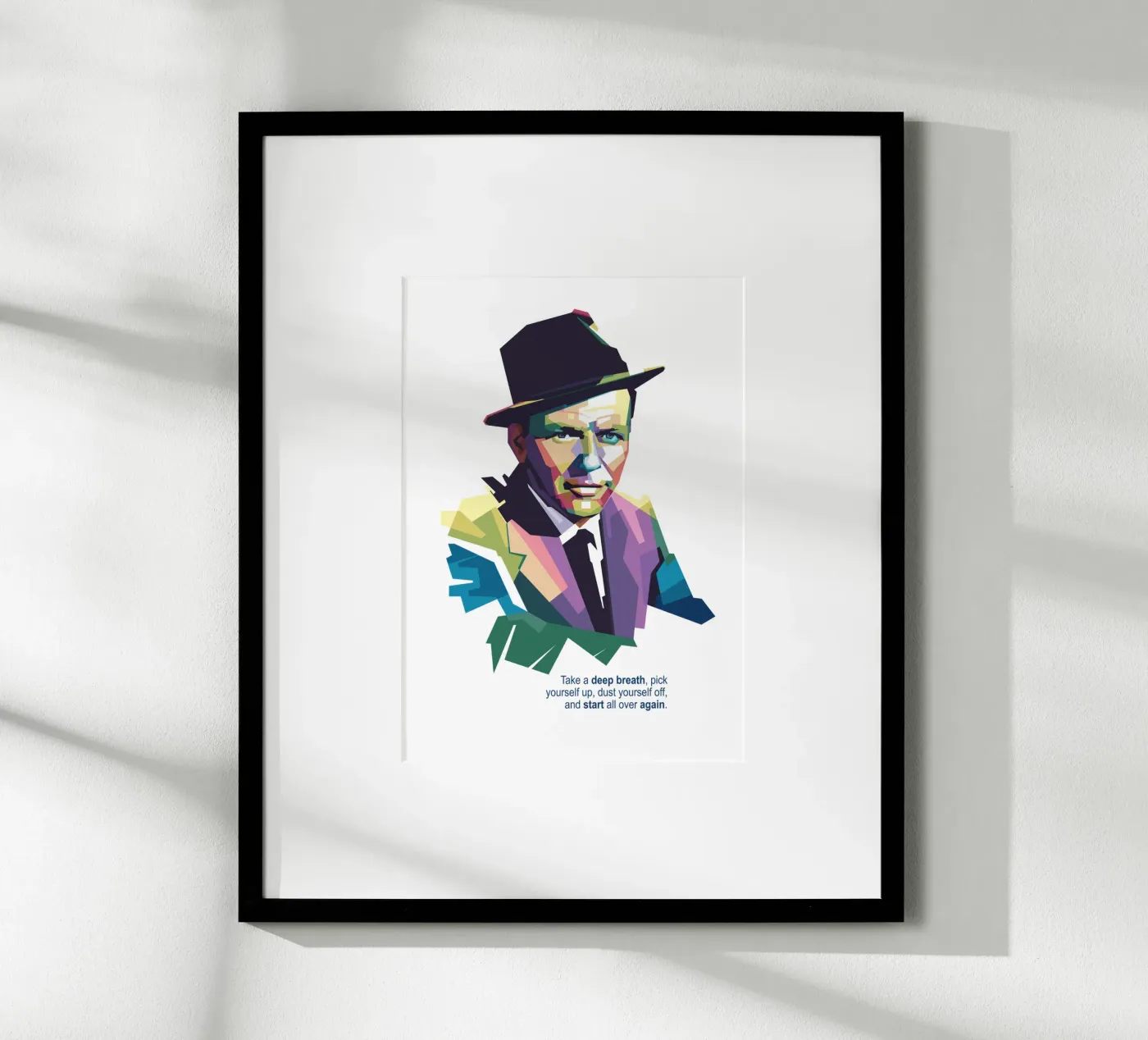 Frank Sinatra Quotes poster da Alkahfsmart