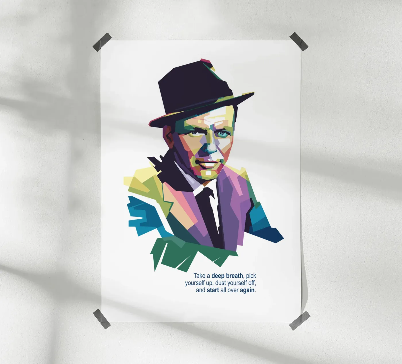 Frank Sinatra Quotes poster da Alkahfsmart