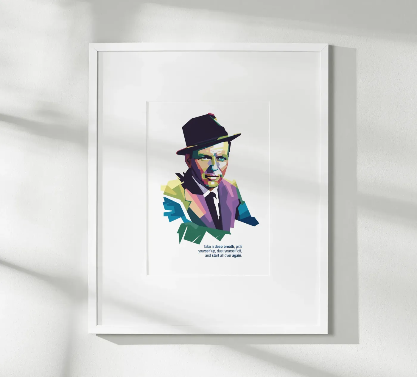 Frank Sinatra Quotes poster da Alkahfsmart