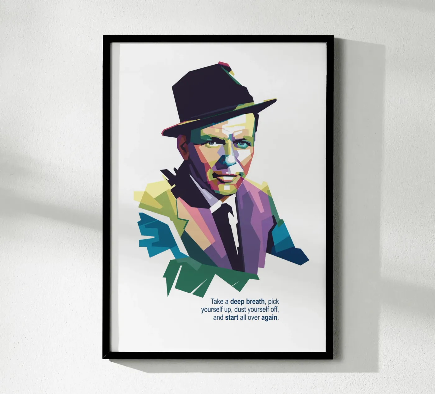 Frank Sinatra Quotes poster da Alkahfsmart