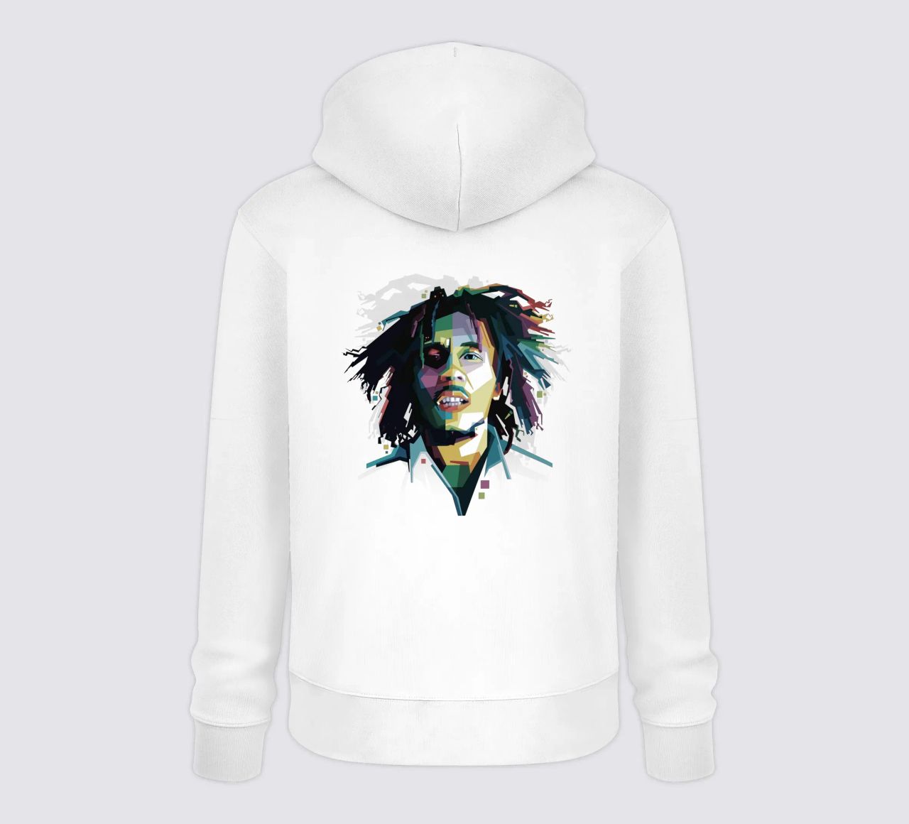 Tuff Gong in WPAP felpa con cappuccio da Alkahfsmart