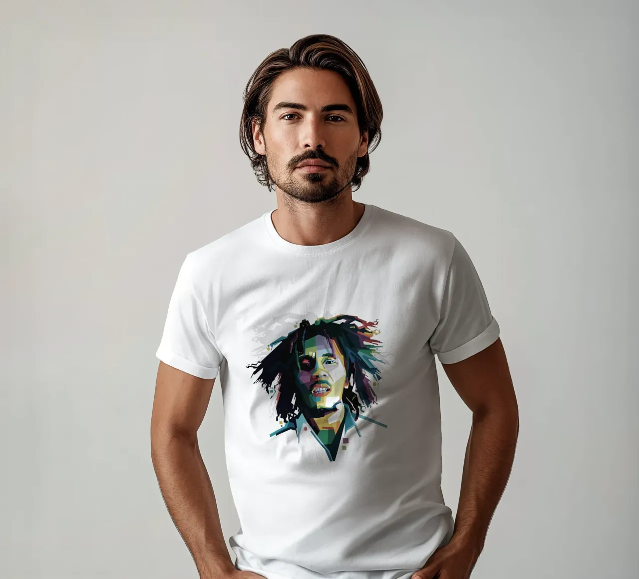 Tuff Gong in WPAP t-shirt by Alkahfsmart