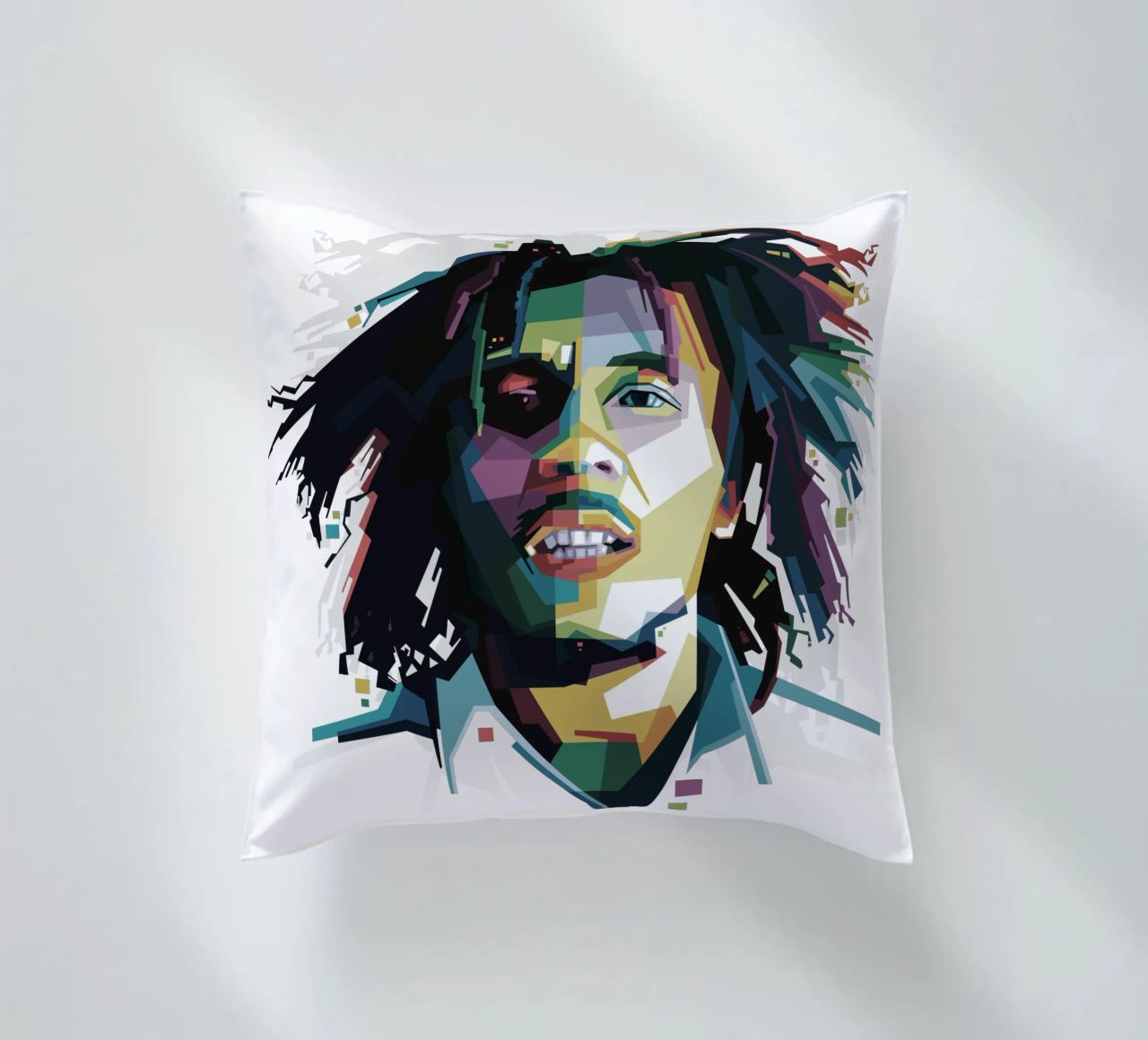 Tuff Gong in WPAP cuscino da Alkahfsmart