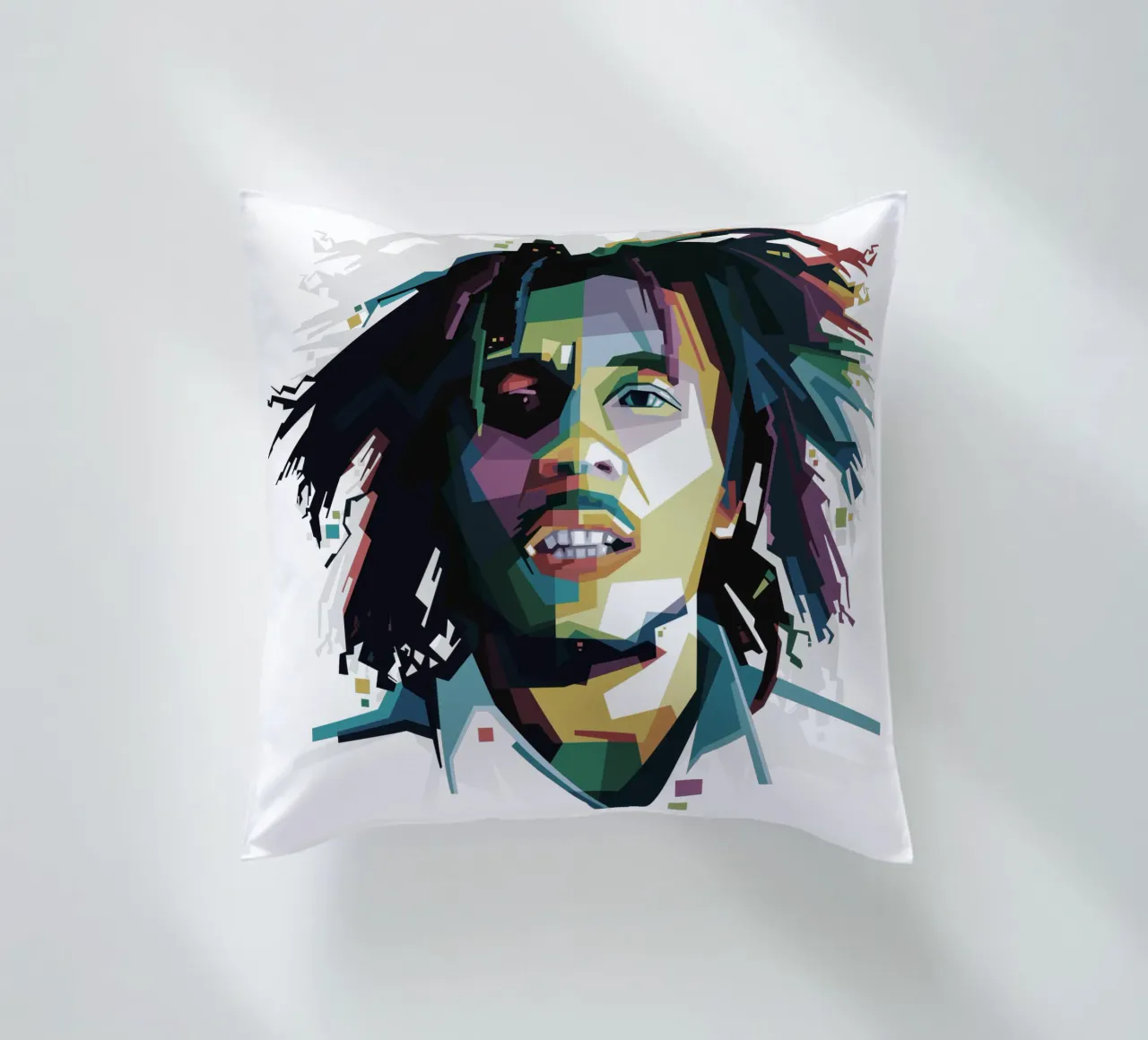 Tuff Gong in WPAP Kissen von Alkahfsmart