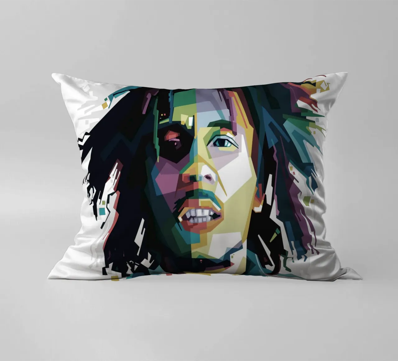 Tuff Gong en WPAP cojín de Alkahfsmart
