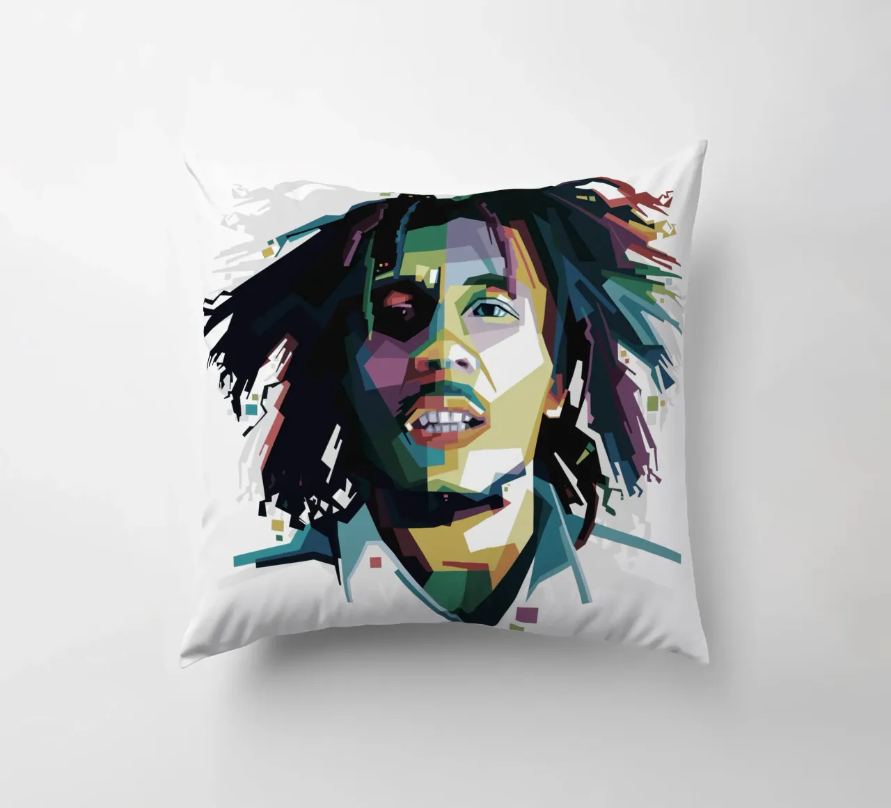 Tuff Gong in WPAP Kissen von Alkahfsmart