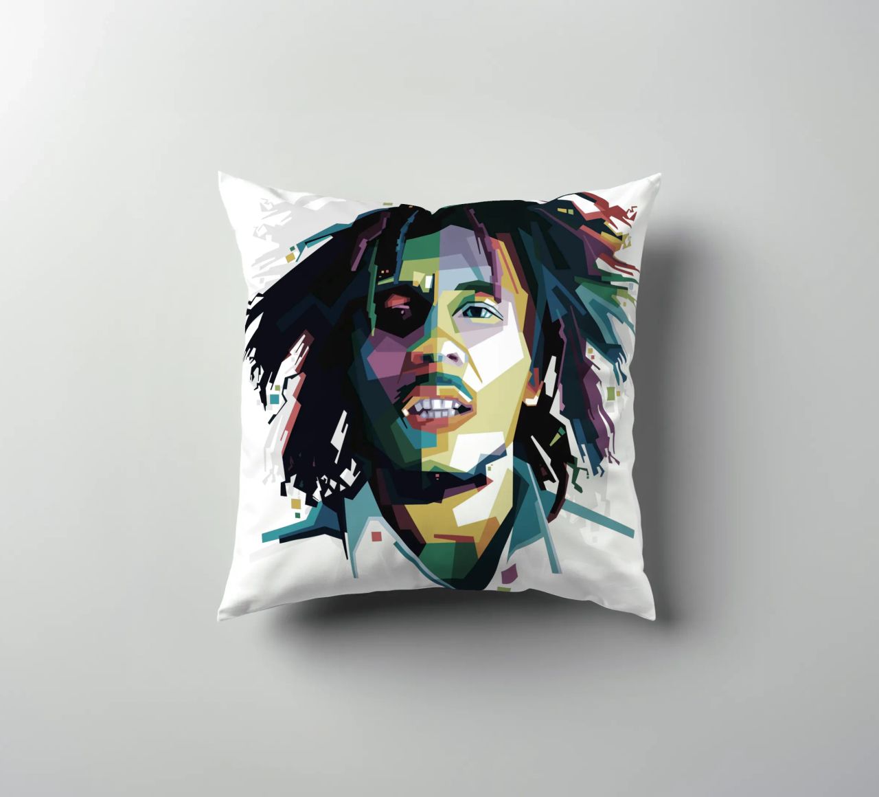 Tuff Gong in WPAP cuscino da Alkahfsmart