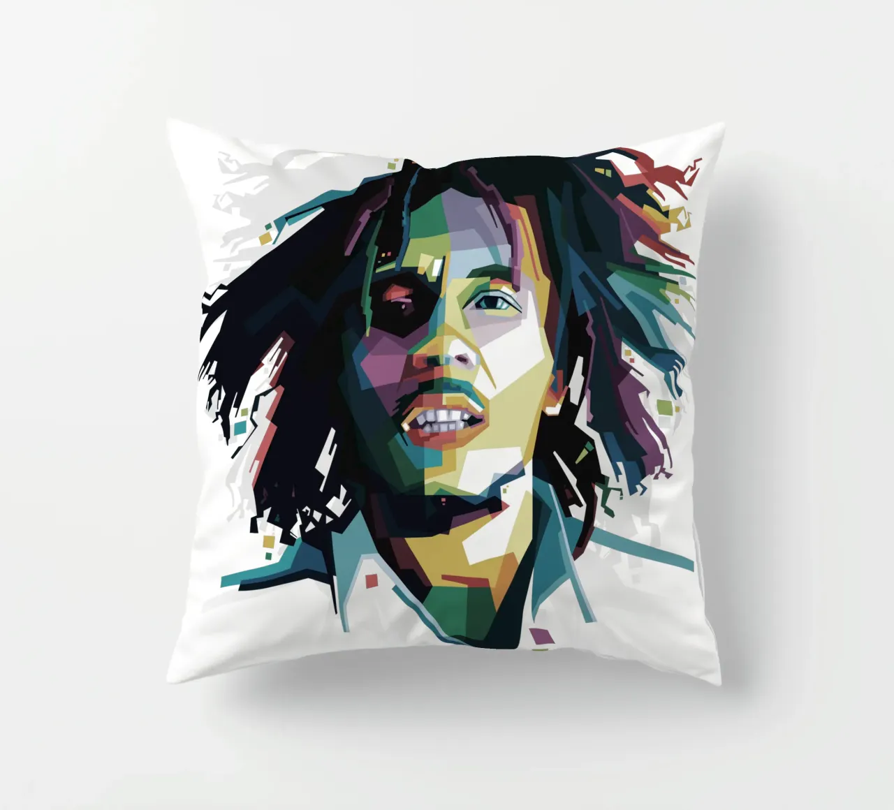 Tuff Gong en WPAP cojín de Alkahfsmart