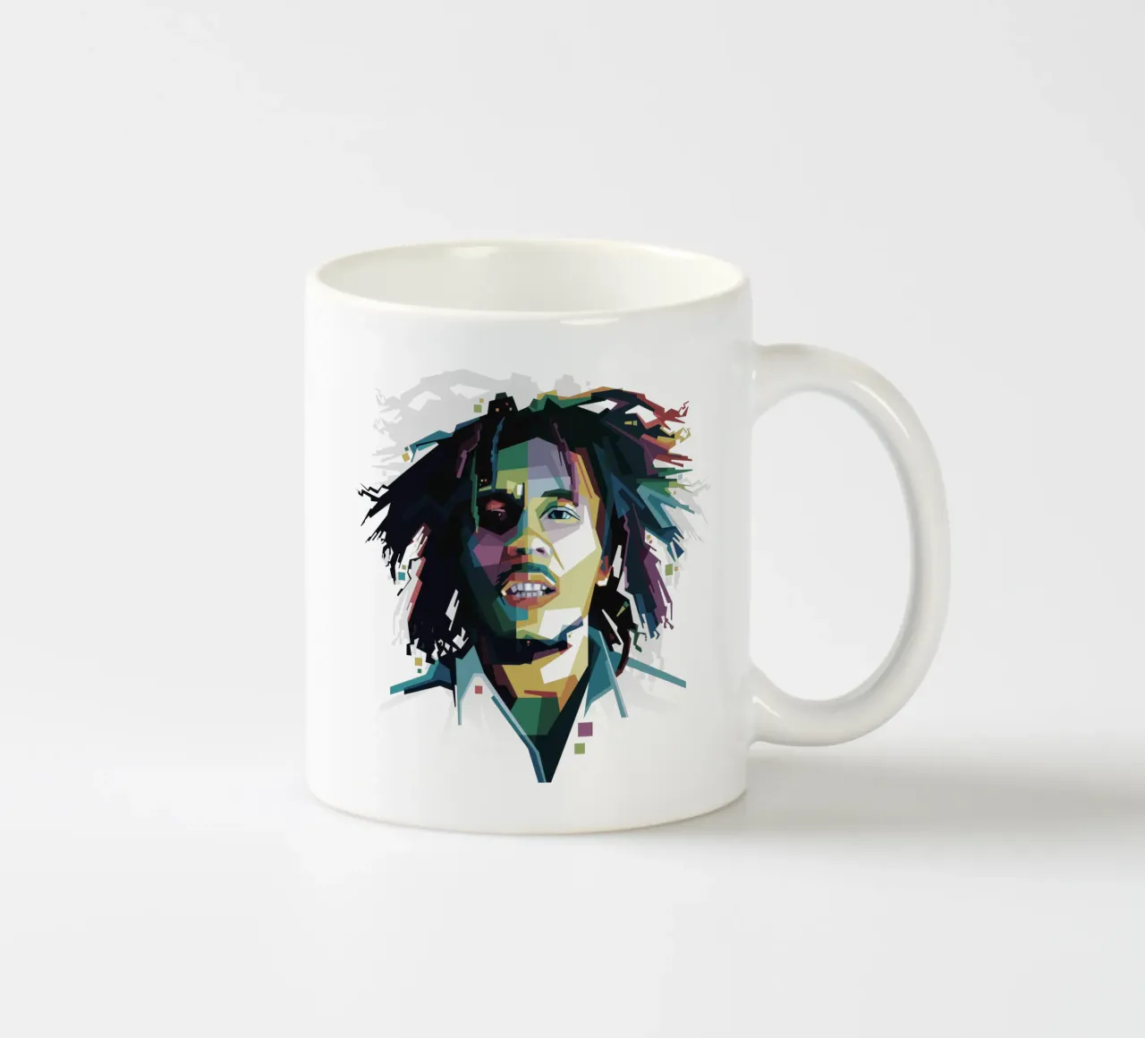 Tuff Gong in WPAP Keramik Tasse von Alkahfsmart