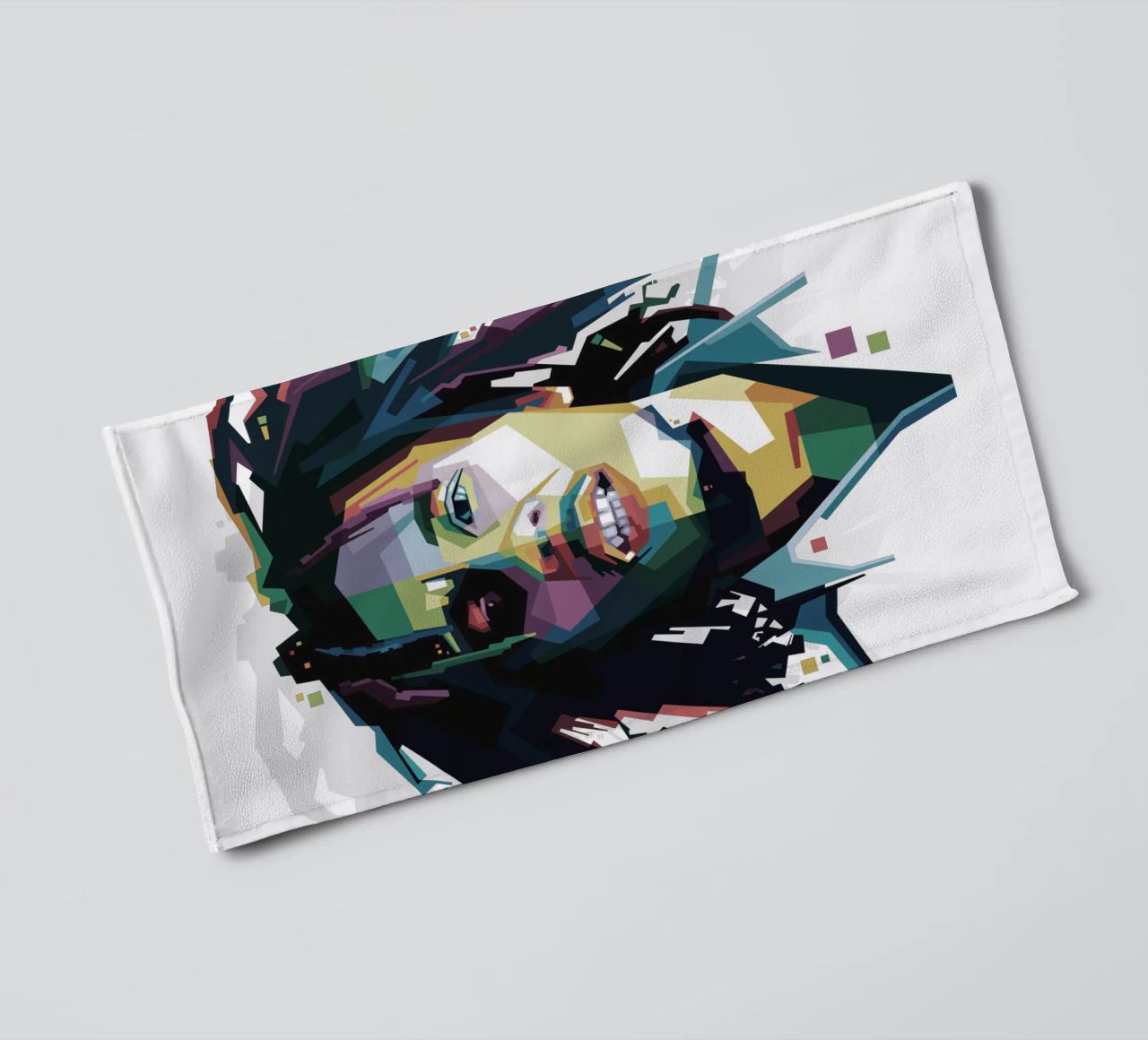 Tuff Gong in WPAP asciugamano da bagno da Alkahfsmart