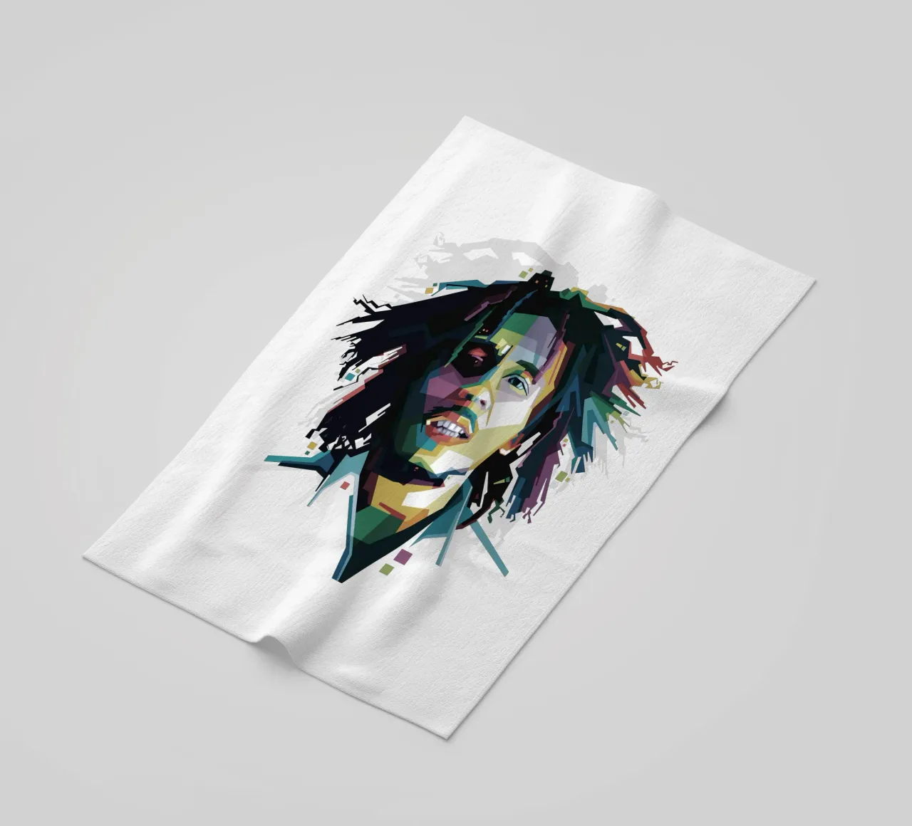 Tuff Gong en WPAP toalla de playa de Alkahfsmart