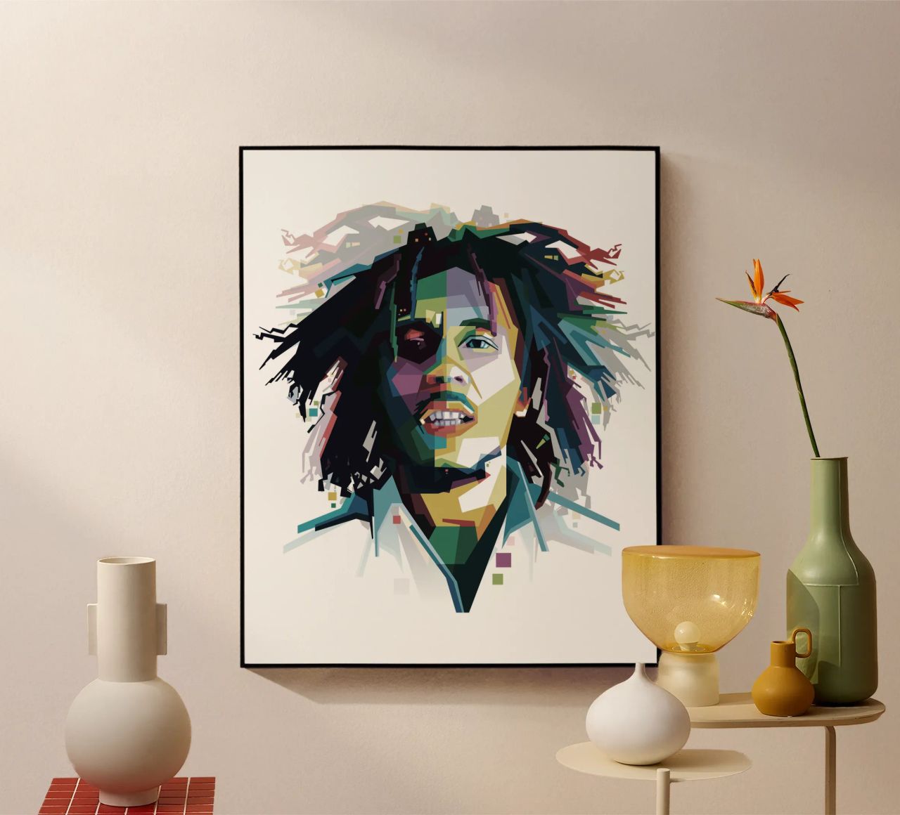 Tuff Gong in WPAP plexiglass da Alkahfsmart