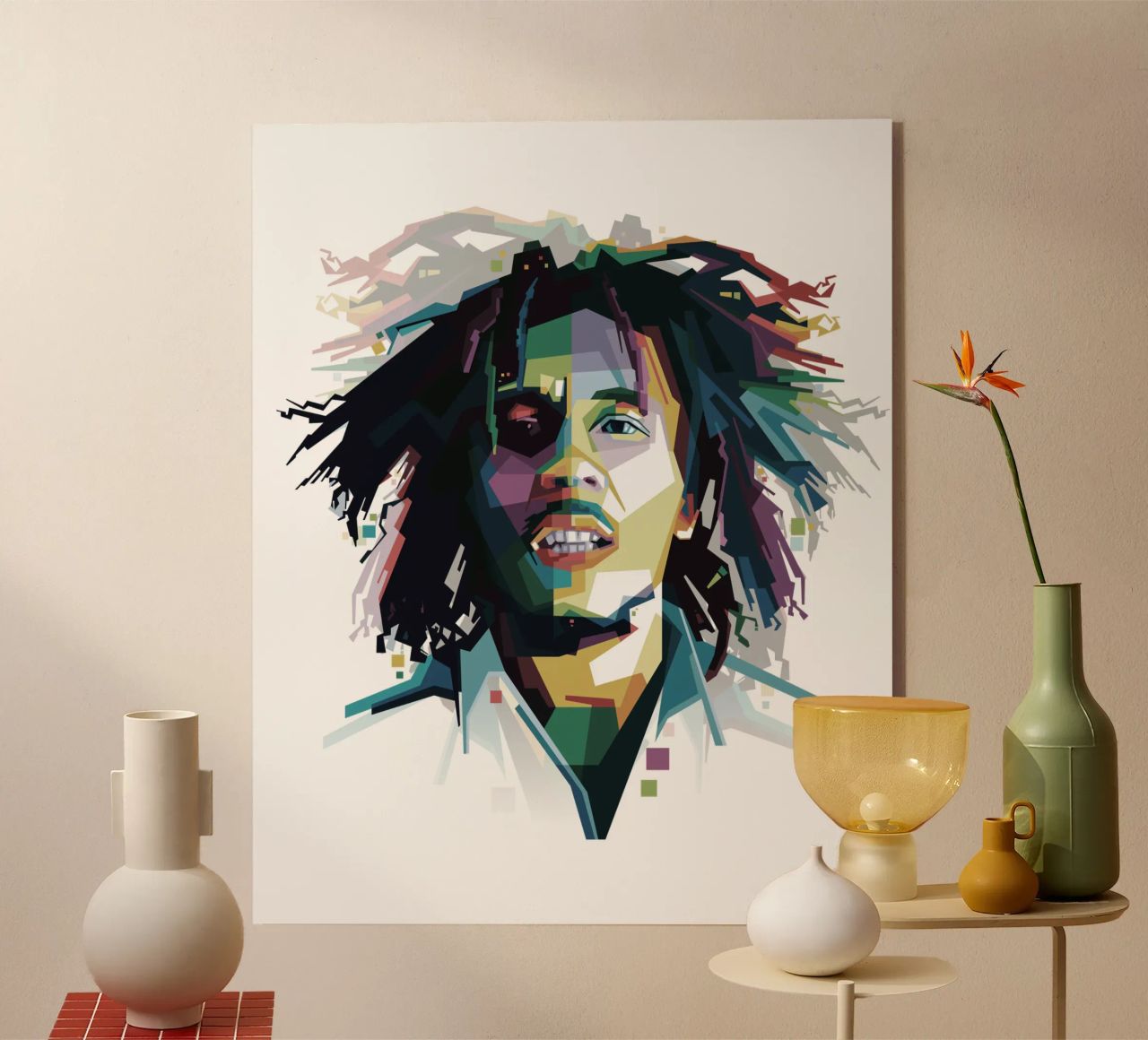 Tuff Gong in WPAP plexiglass da Alkahfsmart