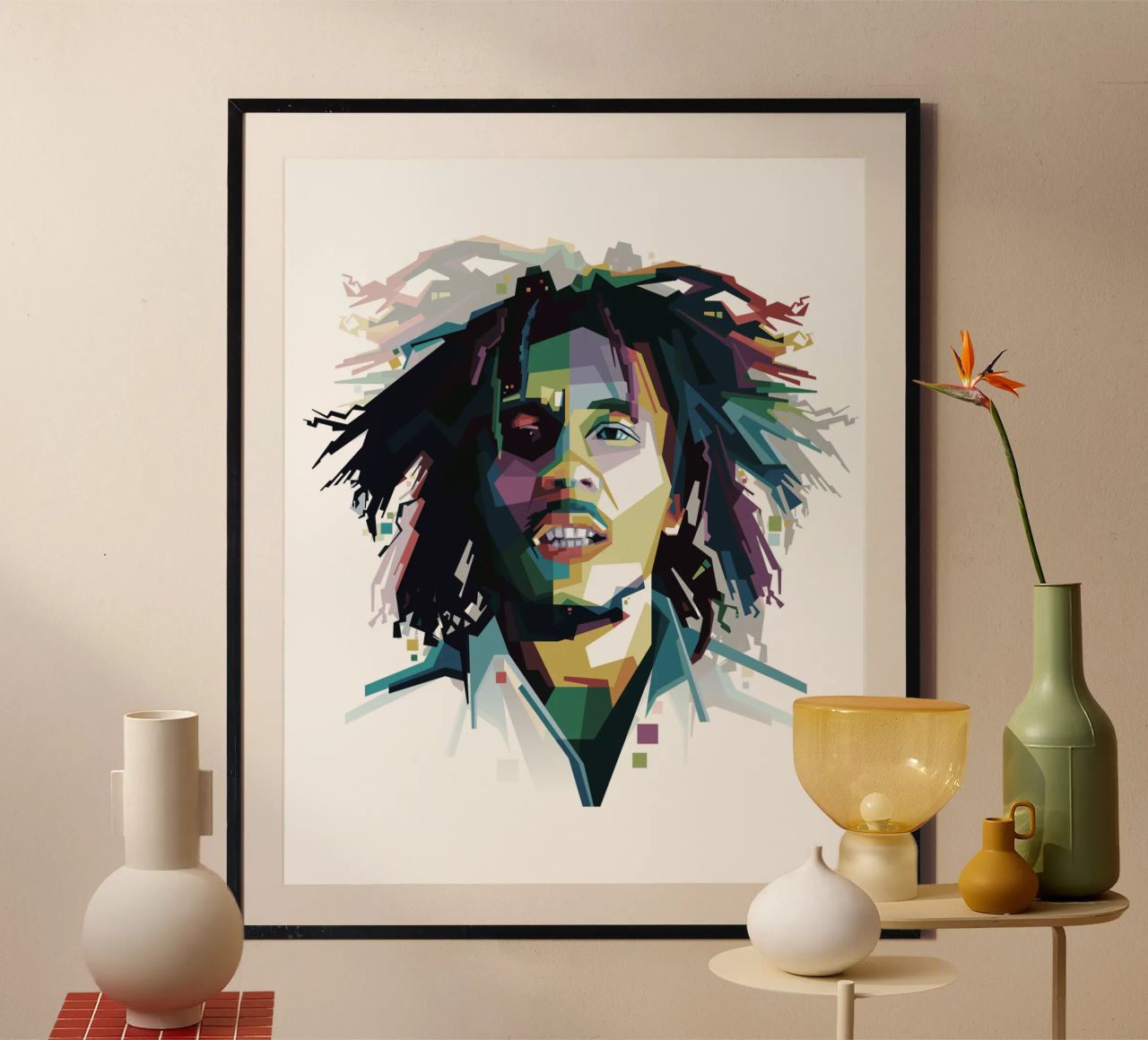 Tuff Gong in WPAP carta hahnemühle da Alkahfsmart