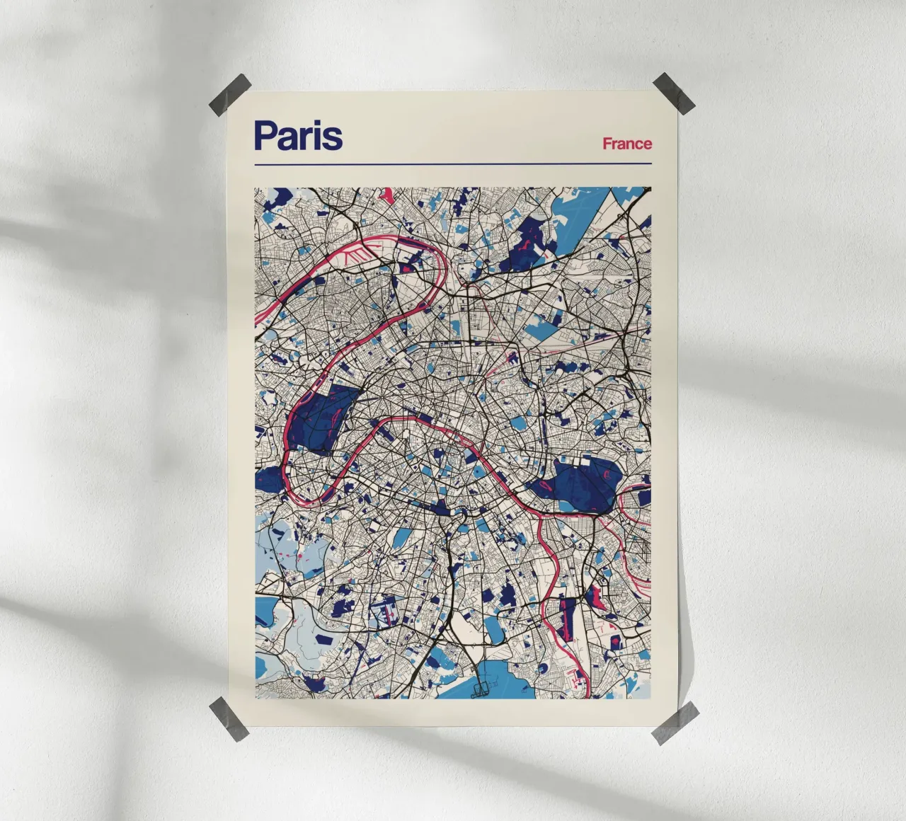 Paris Essence poster con telaio in alluminio da MOOODZART
