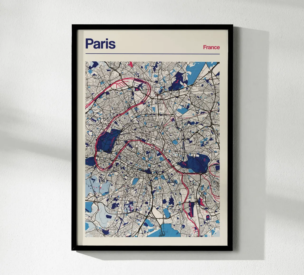 Paris Essence poster con telaio in alluminio da MOOODZART