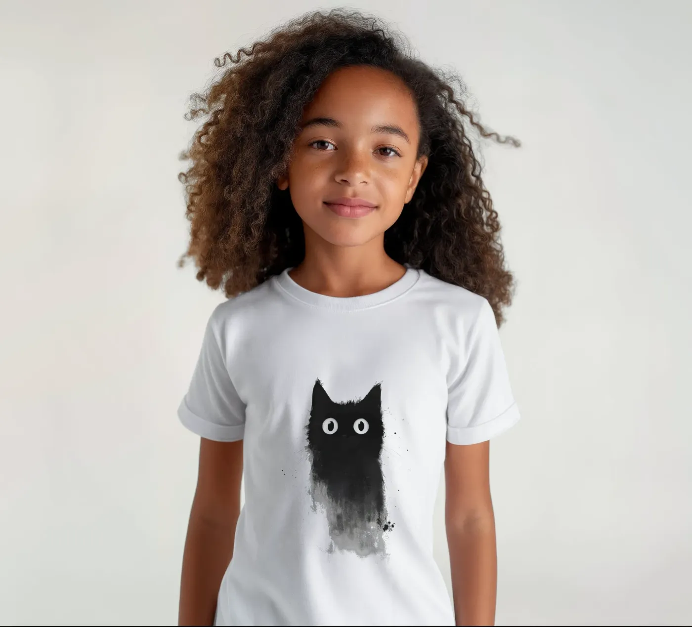 Black kinder t-shirt van Art Unleashed