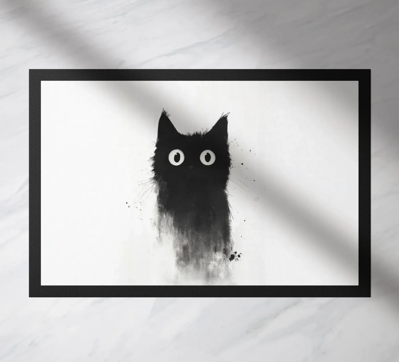 Black deurmat van Art Unleashed