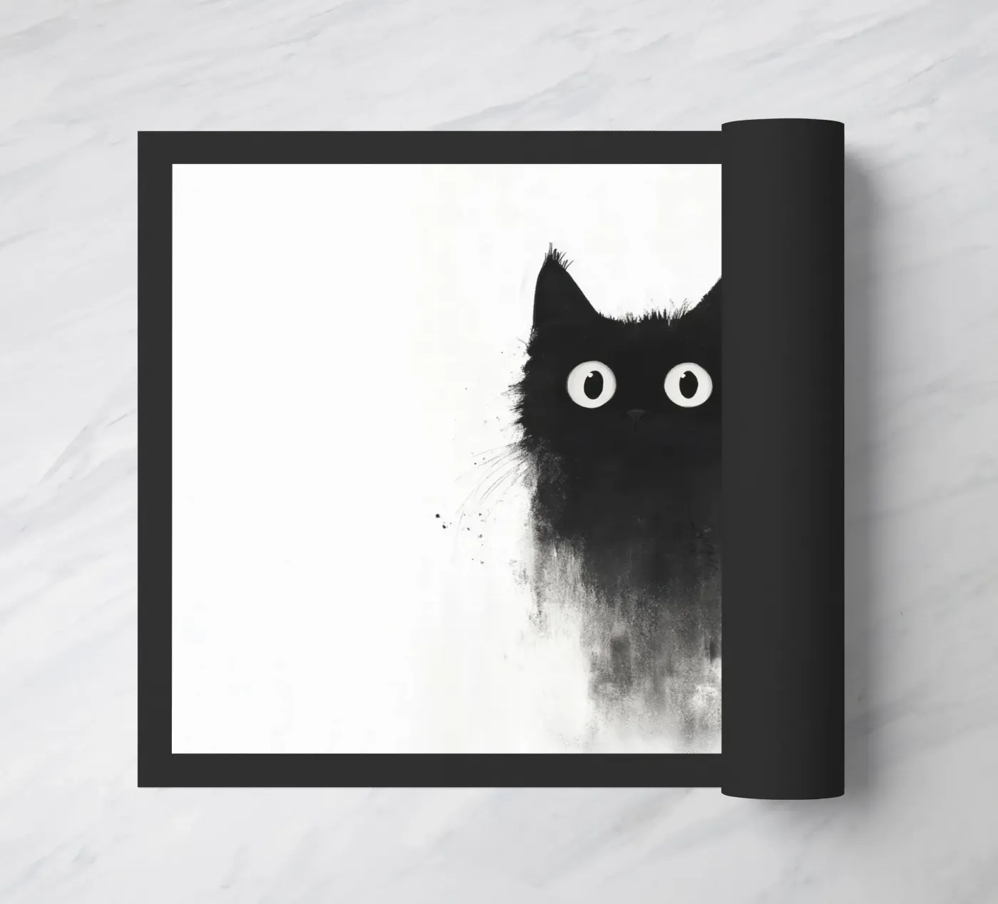 Black deurmat van Art Unleashed