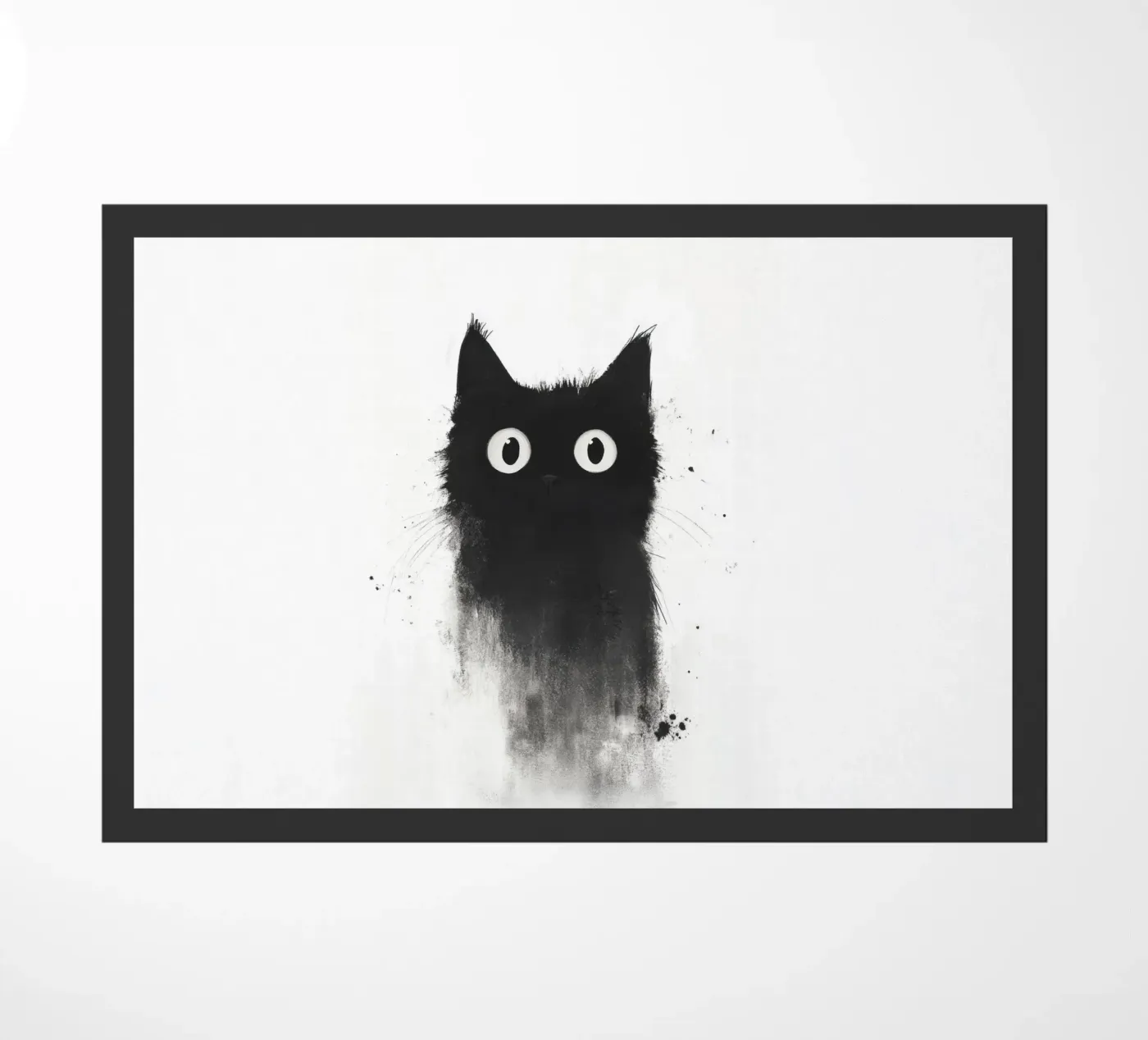 Black deurmat van Art Unleashed
