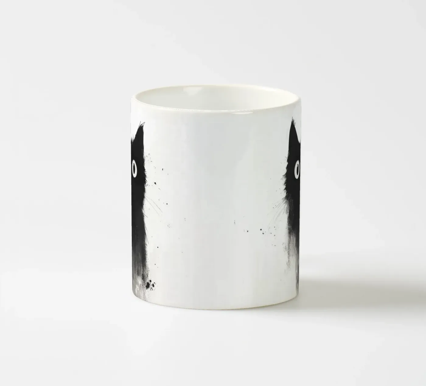 Black ceramic mug by Art Unleashed