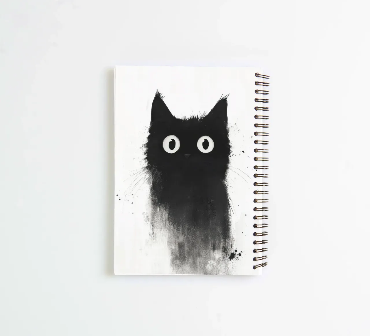 Black spiral notebook by Art Unleashed