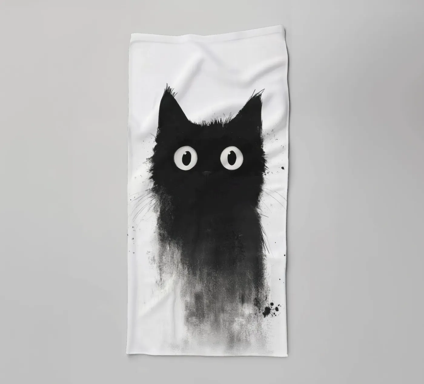 Black towel by Art Unleashed