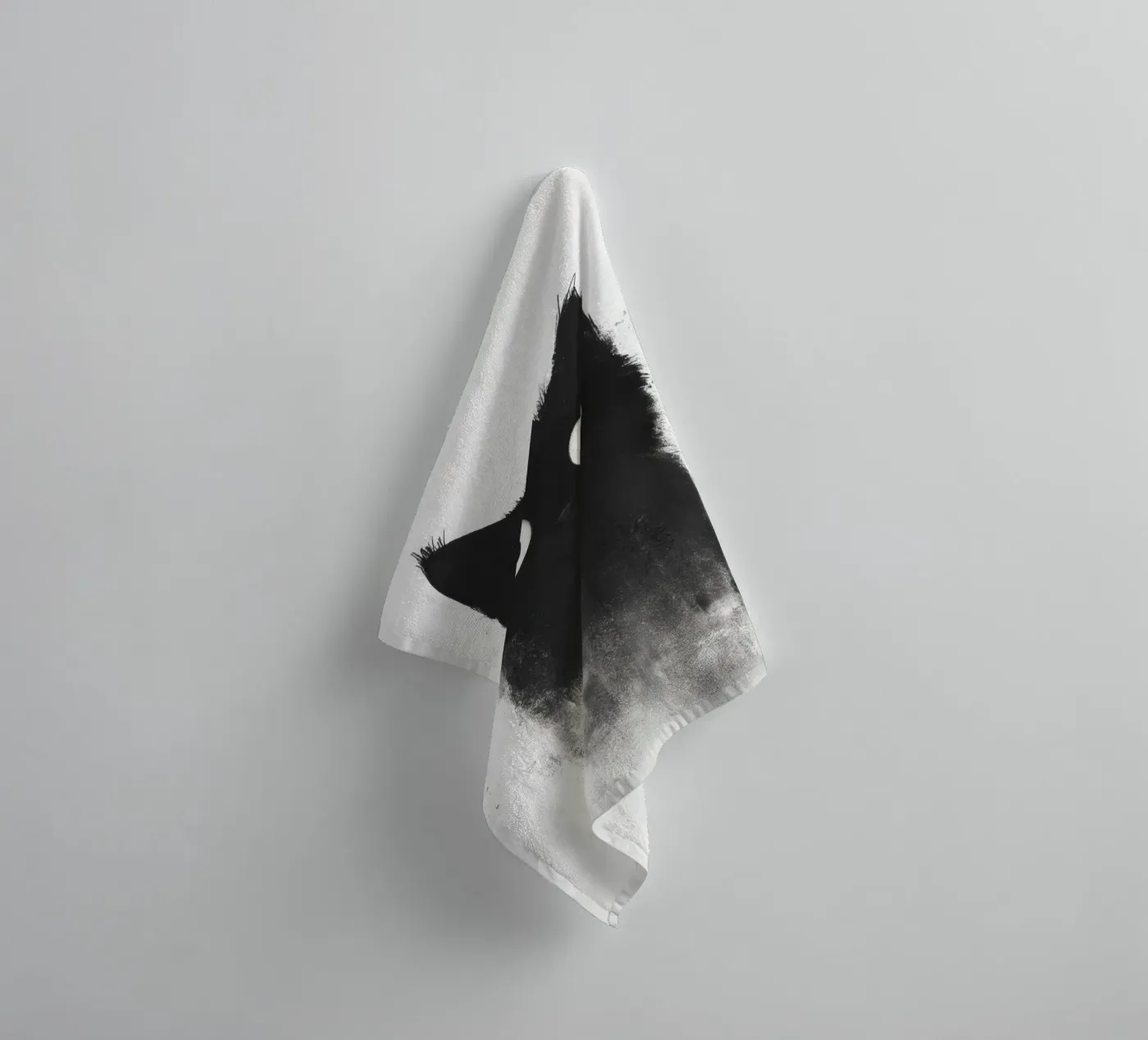 Black towel by Art Unleashed