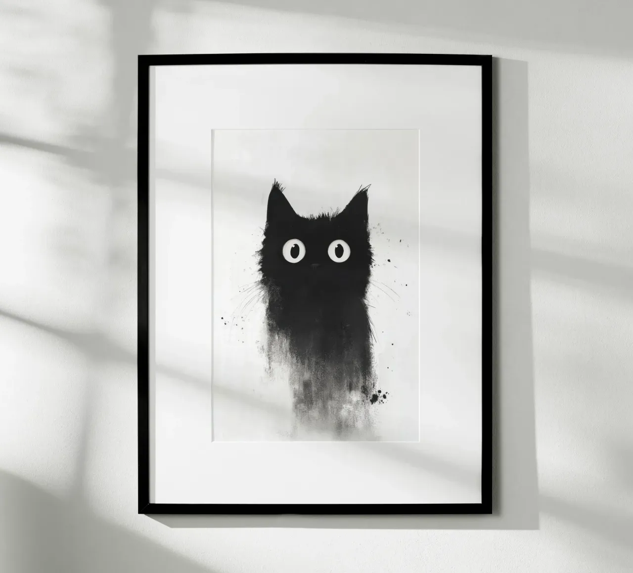 Black poster con telaio in plastica da Art Unleashed