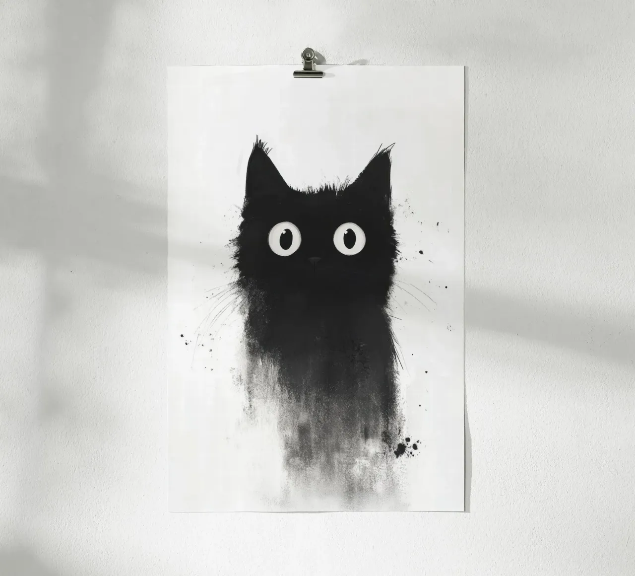 Black poster con telaio in plastica da Art Unleashed