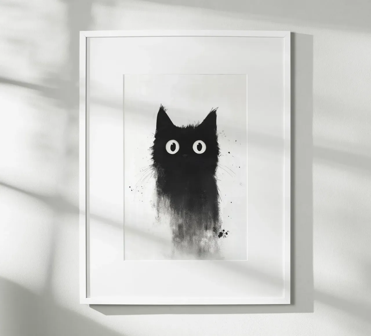 Black poster con telaio in plastica da Art Unleashed