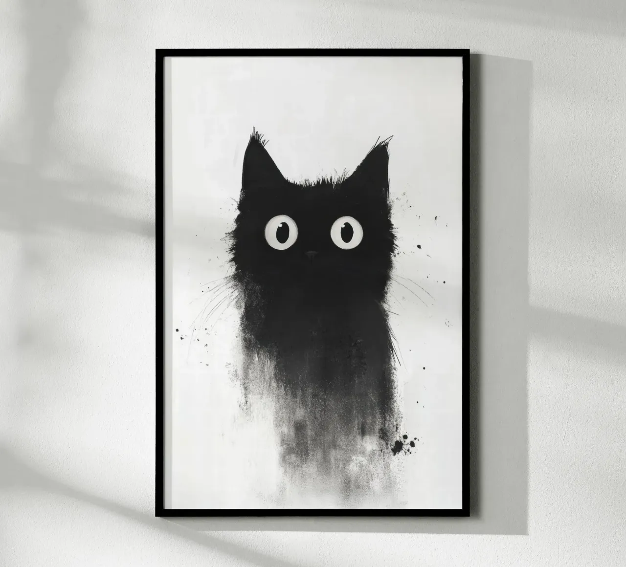 Black poster con telaio in plastica da Art Unleashed