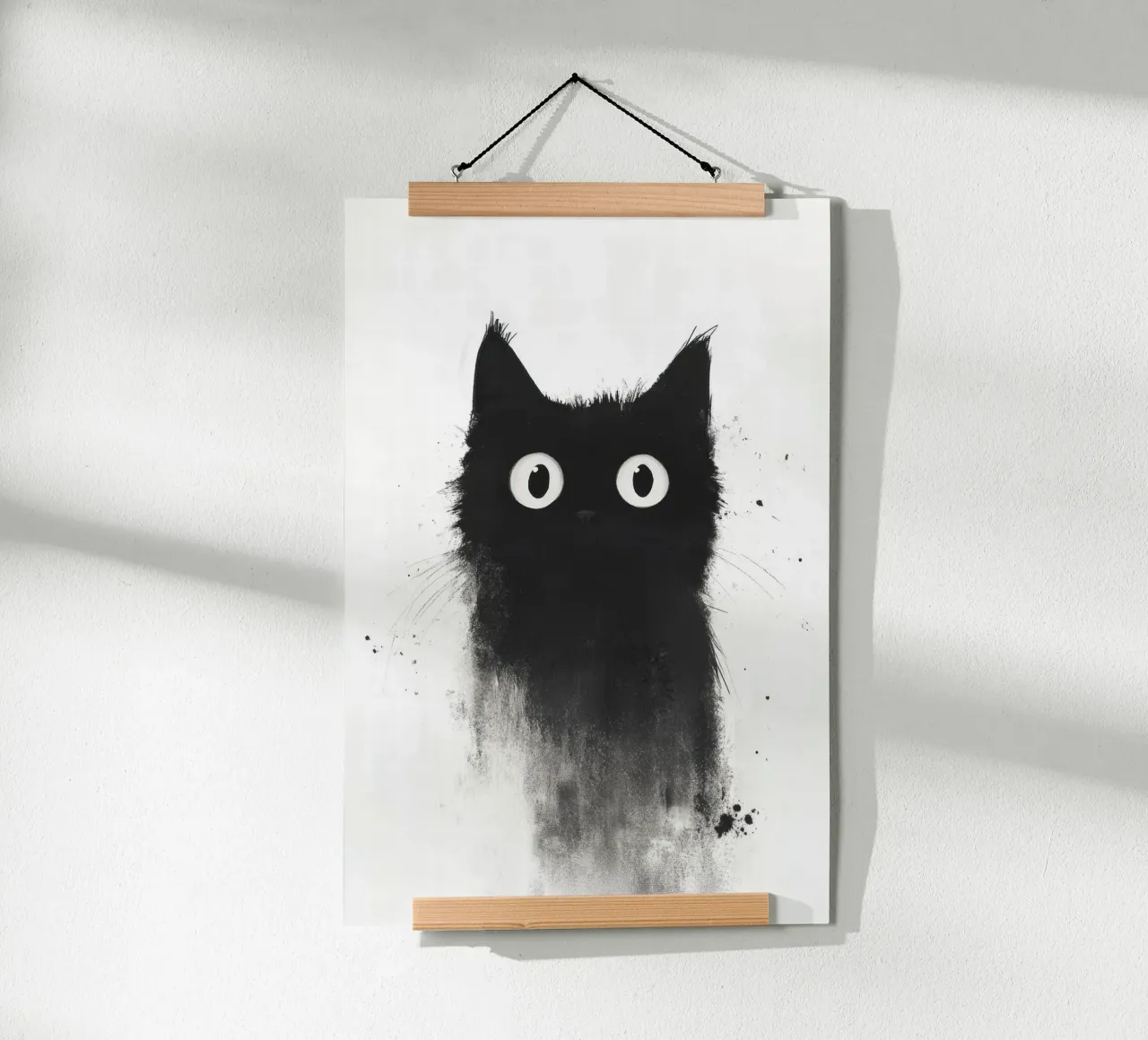 Black poster con telaio in plastica da Art Unleashed