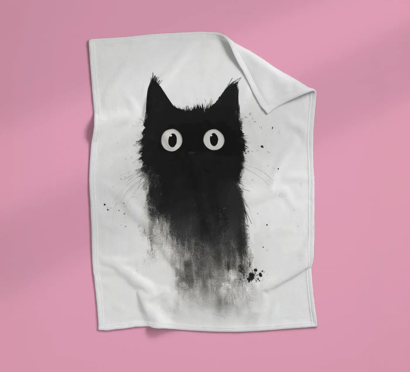 Black fleecedeken van Art Unleashed