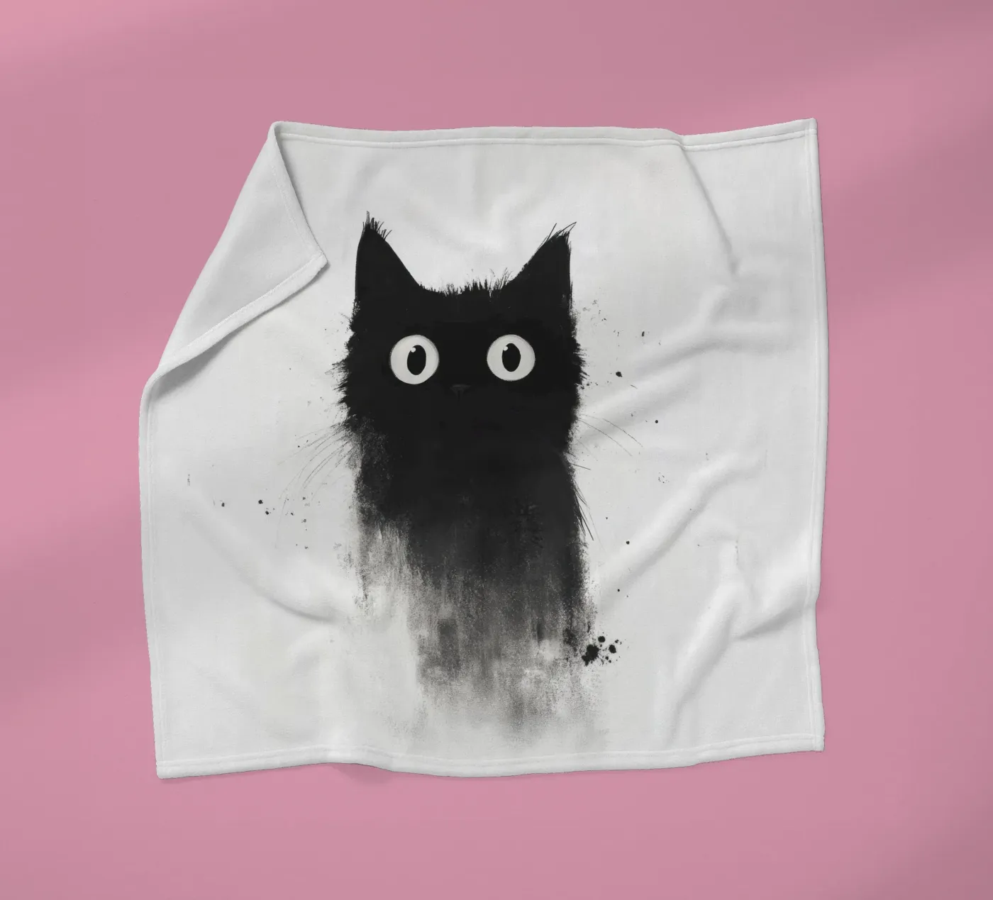 Black fleecedeken van Art Unleashed