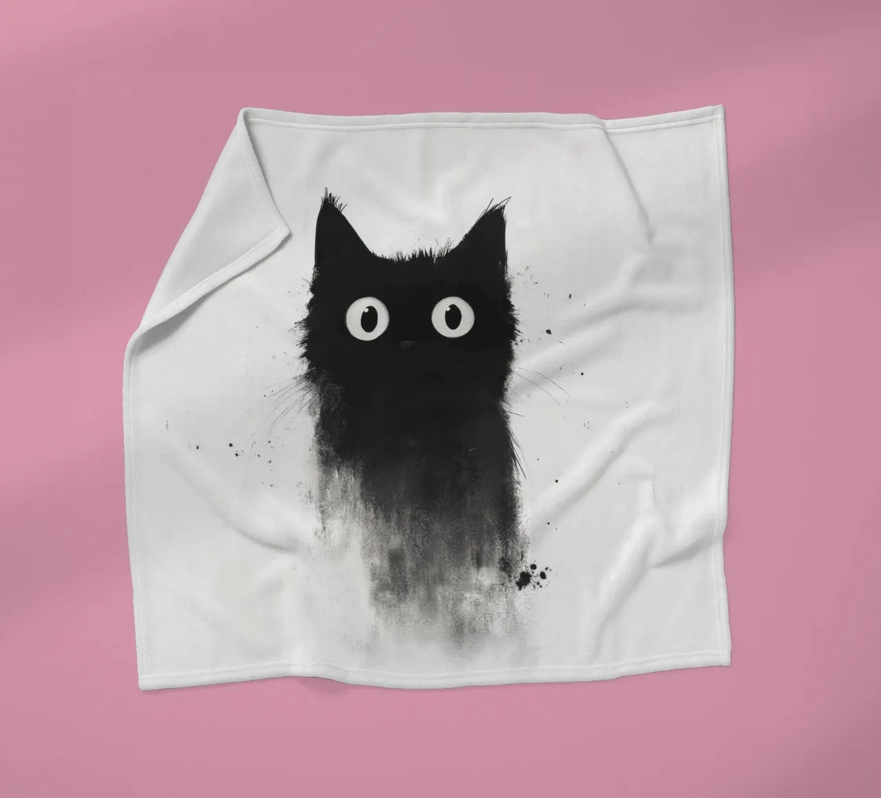 Black Fleecedecke von Art Unleashed