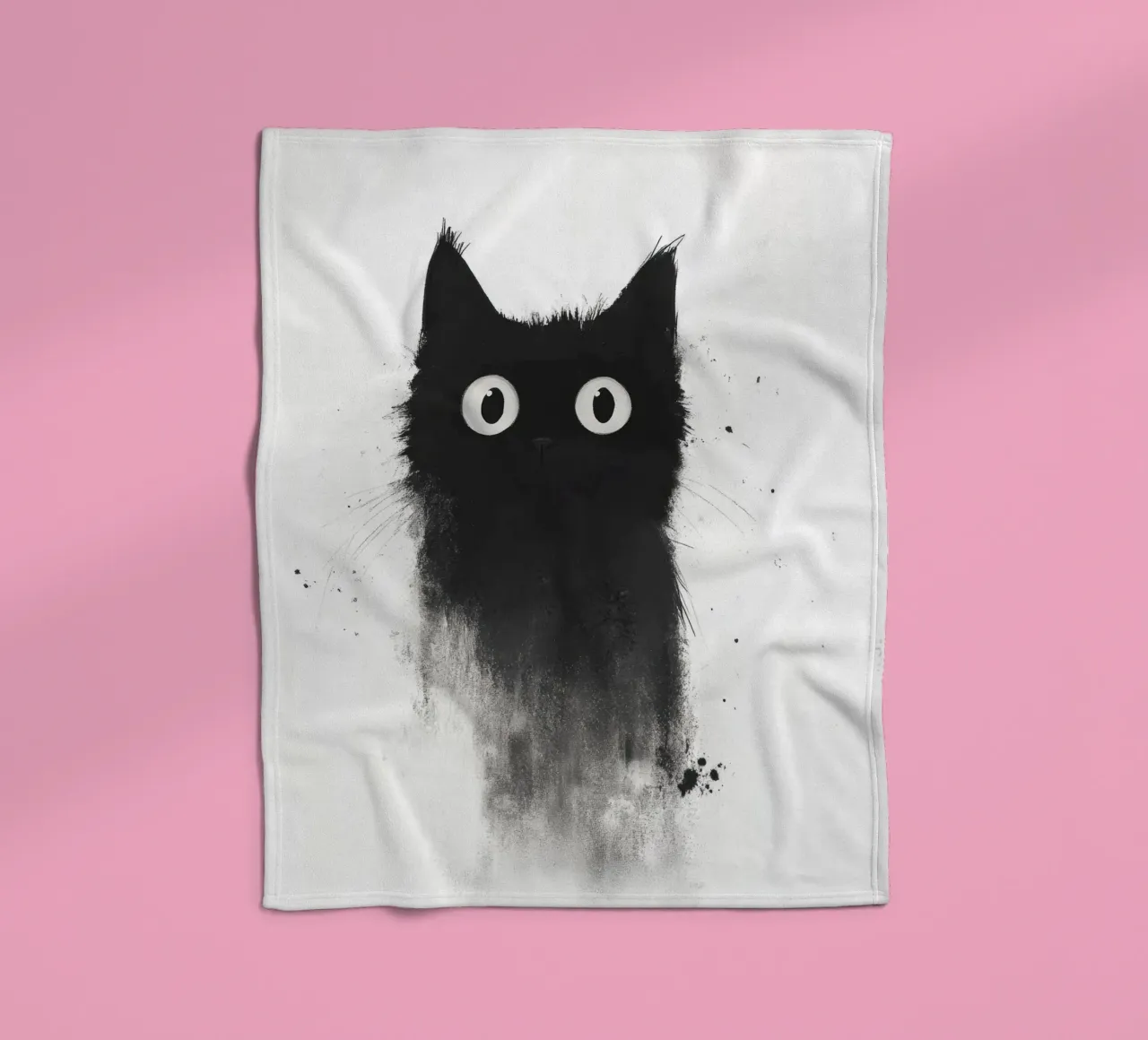 Black Fleecedecke von Art Unleashed