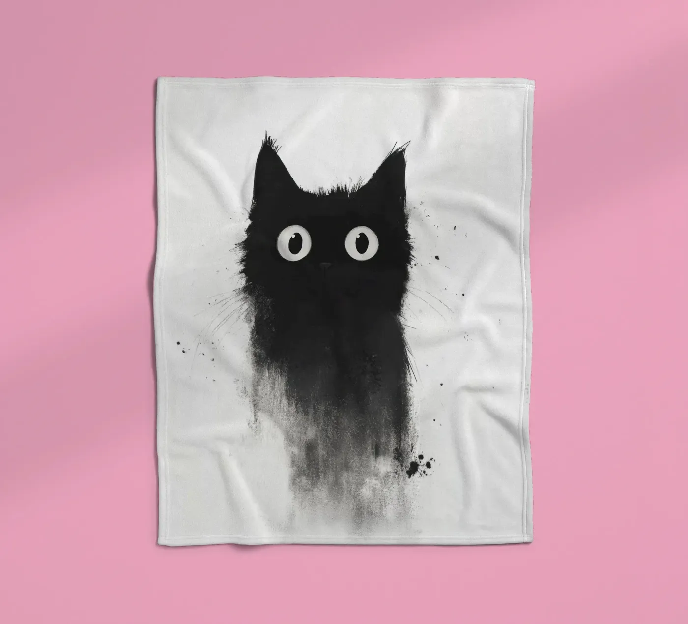 Black fleecedeken van Art Unleashed